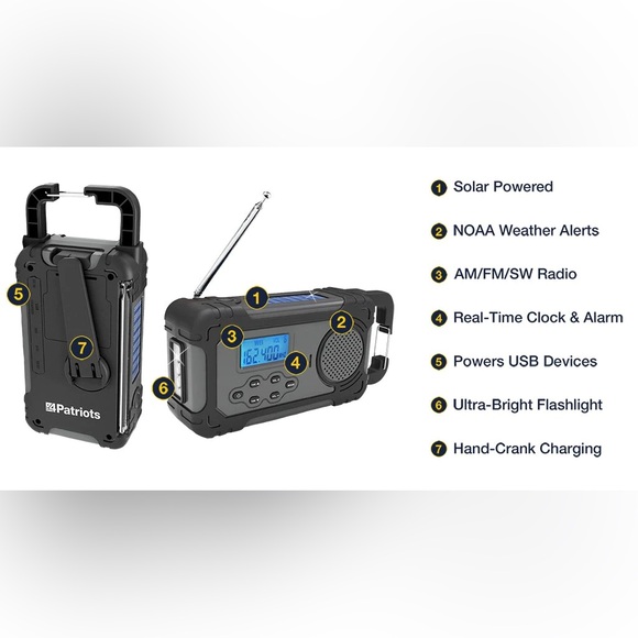 Liberty Band® Emergency Solar Radio - Picture 3 of 13
